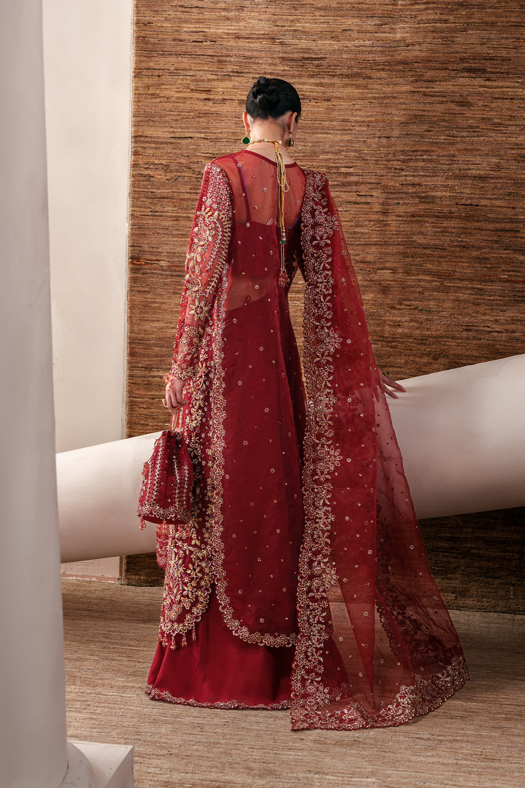 Emaan Adeel Luxury Formals’26-Ruby Veil