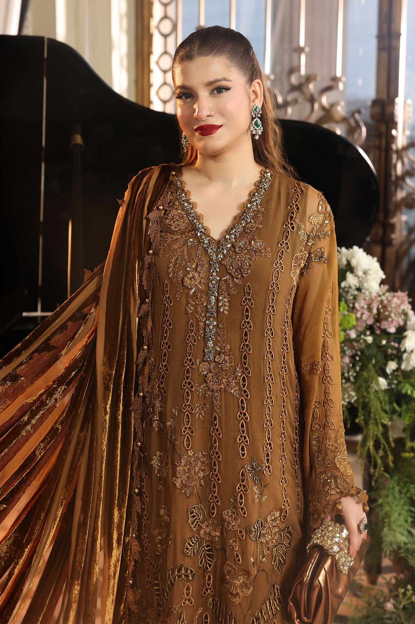 Maria B Royale Tea Affair Chiffon’26-D5