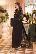 Maria B Royale Tea Chiffon’26-D4