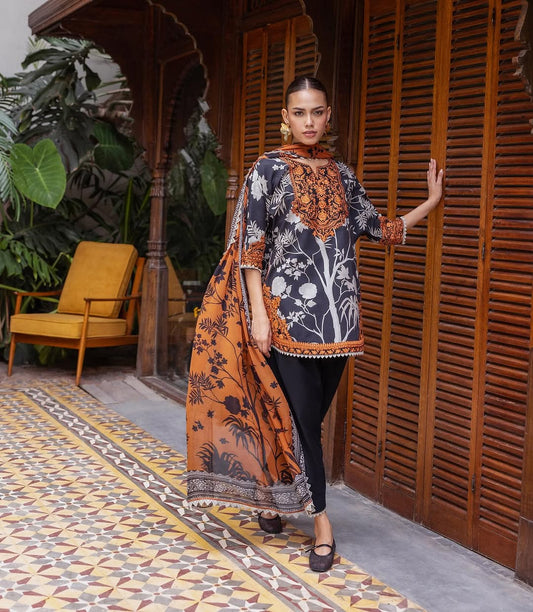 Zainab Chottani Tahra Lawn’25-Efra