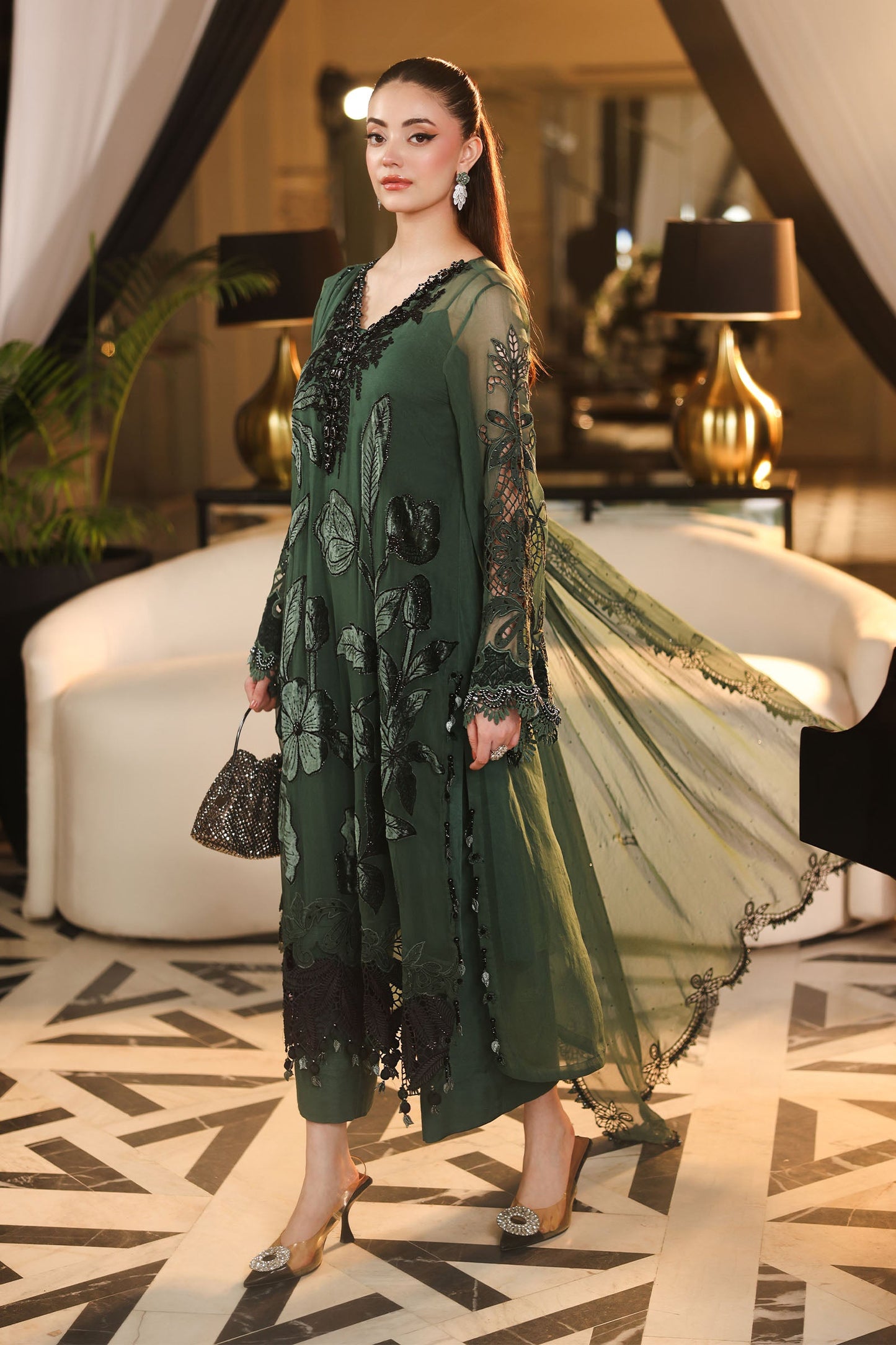 Maria B Royale Tea Affair Chiffon’26-D7