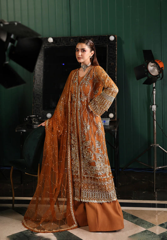 Elaf Premium Formal Handwork’25 ESH-09 Saffron