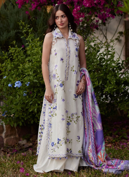 Farah Talib Aziz Luv Duv Lawn’26-Evita Ivory