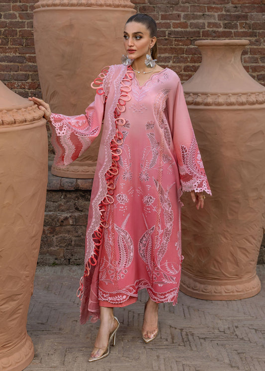 Crimson Tasawar Lawn'25 - ALL THINGS OMBRE - D1B